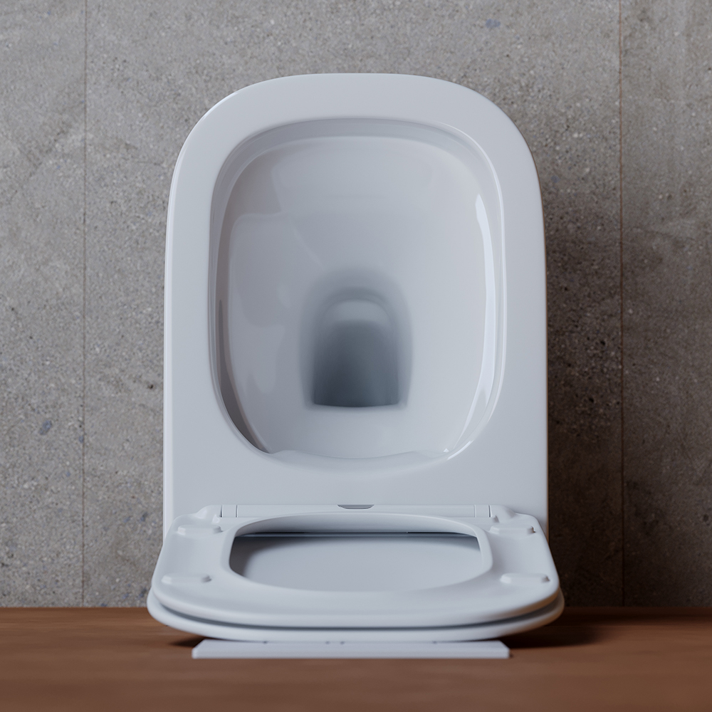 Унитаз подвесной Ceramica Nova Noel CN3013 52.5х36 с сиденьем и креплением (белый)