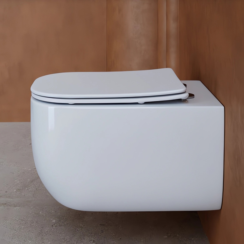 Унитаз подвесной Ceramica Nova Noel CN3013 52.5х36 с сиденьем и креплением (белый)