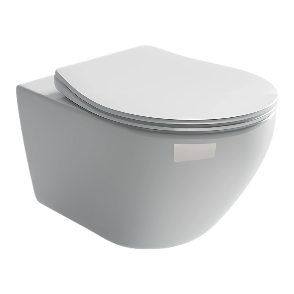 Унитаз подвесной Ceramica Nova Pearl CN8001 53х38  с сиденьем и креплением (белый)