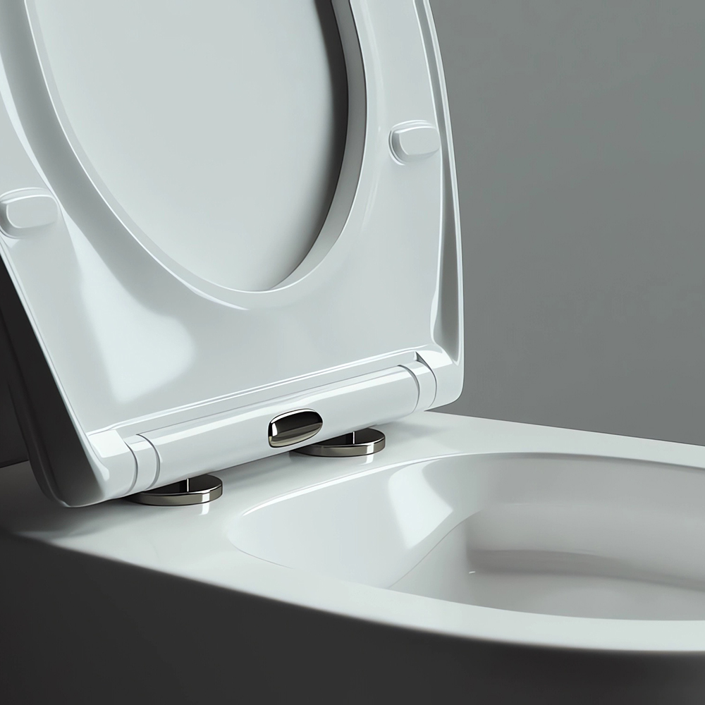 Унитаз подвесной Ceramica Nova Pearl CN8001 53х38  с сиденьем и креплением (белый)