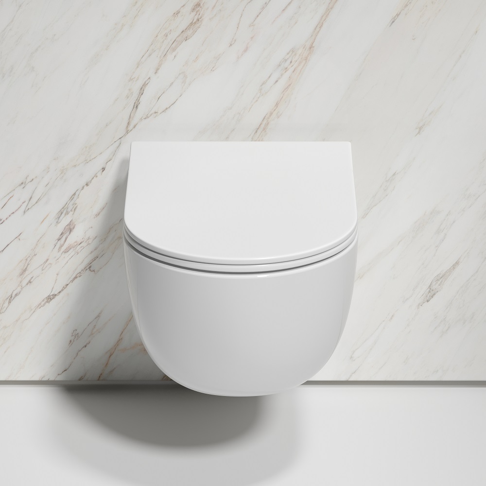 Унитаз подвесной Ceramicanova Modena CN6063 49x35.5 (белый) с сиденьем и крышкой
