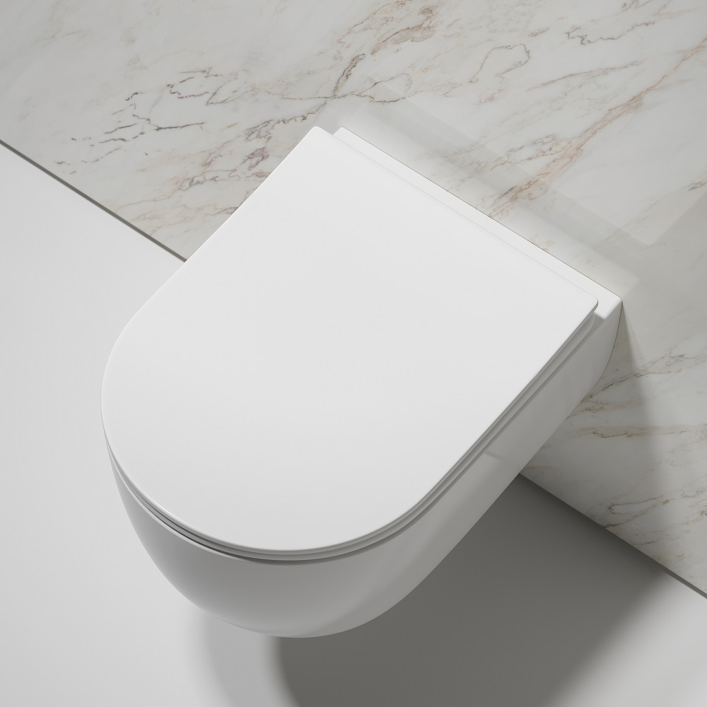 Унитаз подвесной Ceramicanova Modena CN6063 49x35.5 (белый) с сиденьем и крышкой