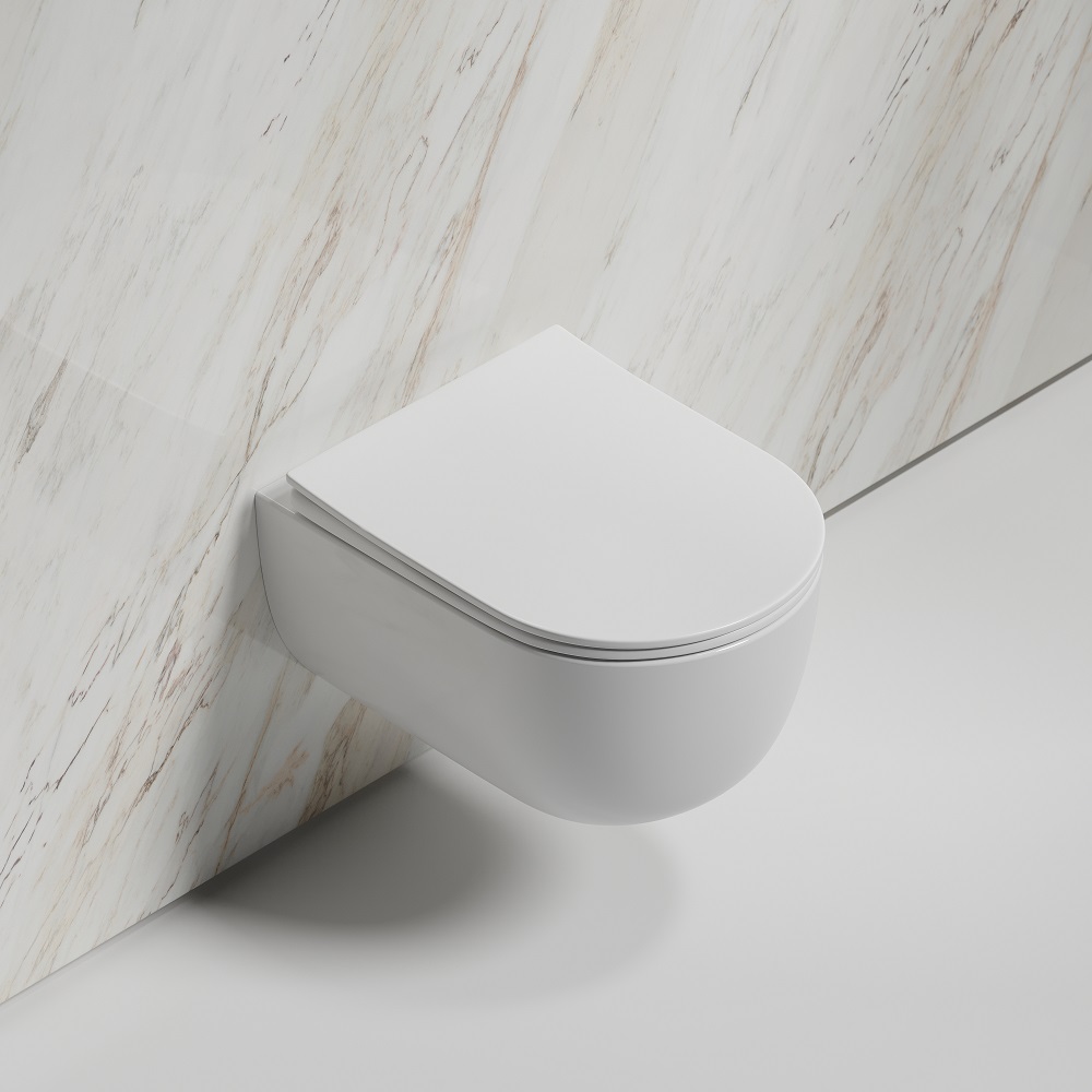 Унитаз подвесной Ceramicanova Modena CN6063 49x35.5 (белый) с сиденьем и крышкой
