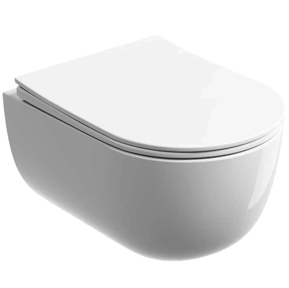 Унитаз подвесной Ceramicanova Modena CN6063 49x35.5 (белый) с сиденьем и крышкой