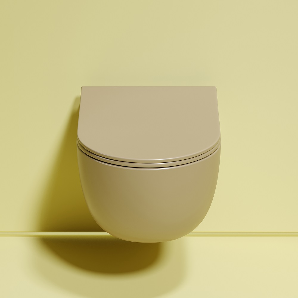 Унитаз подвесной Ceramicanova Modena CN6063MC 49x35.5 (капучино матовый) с сиденьем и крышкой