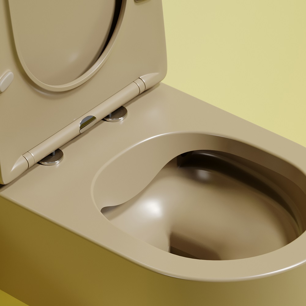 Унитаз подвесной Ceramicanova Modena CN6063MC 49x35.5 (капучино матовый) с сиденьем и крышкой