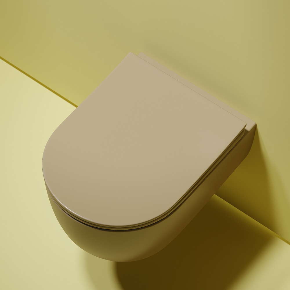Унитаз подвесной Ceramicanova Modena CN6063MC 49x35.5 (капучино матовый) с сиденьем и крышкой
