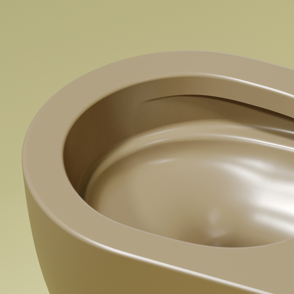 Унитаз подвесной Ceramicanova Modena CN6063MC 49x35.5 (капучино матовый) с сиденьем и крышкой