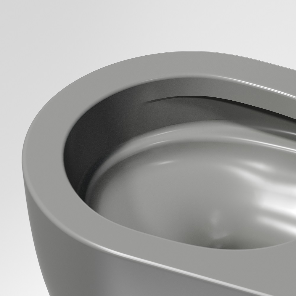 Унитаз подвесной Ceramicanova Modena CN6063MH 49x35.5 (антрацит матовый) с сиденьем и крышкой