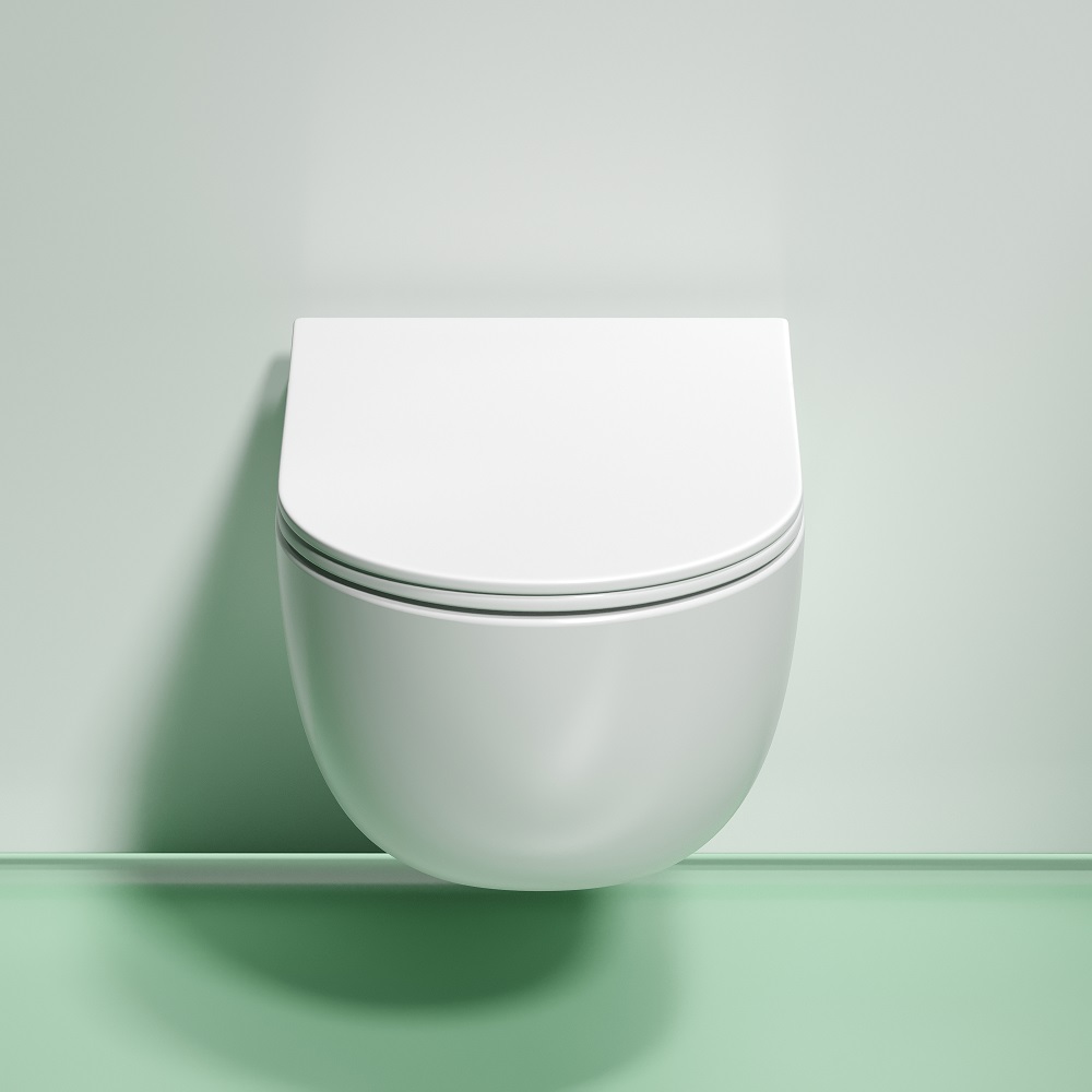 Унитаз подвесной Ceramicanova Modena CN6063MW 49x35.5 (белый матовый) с сиденьем и крышкой
