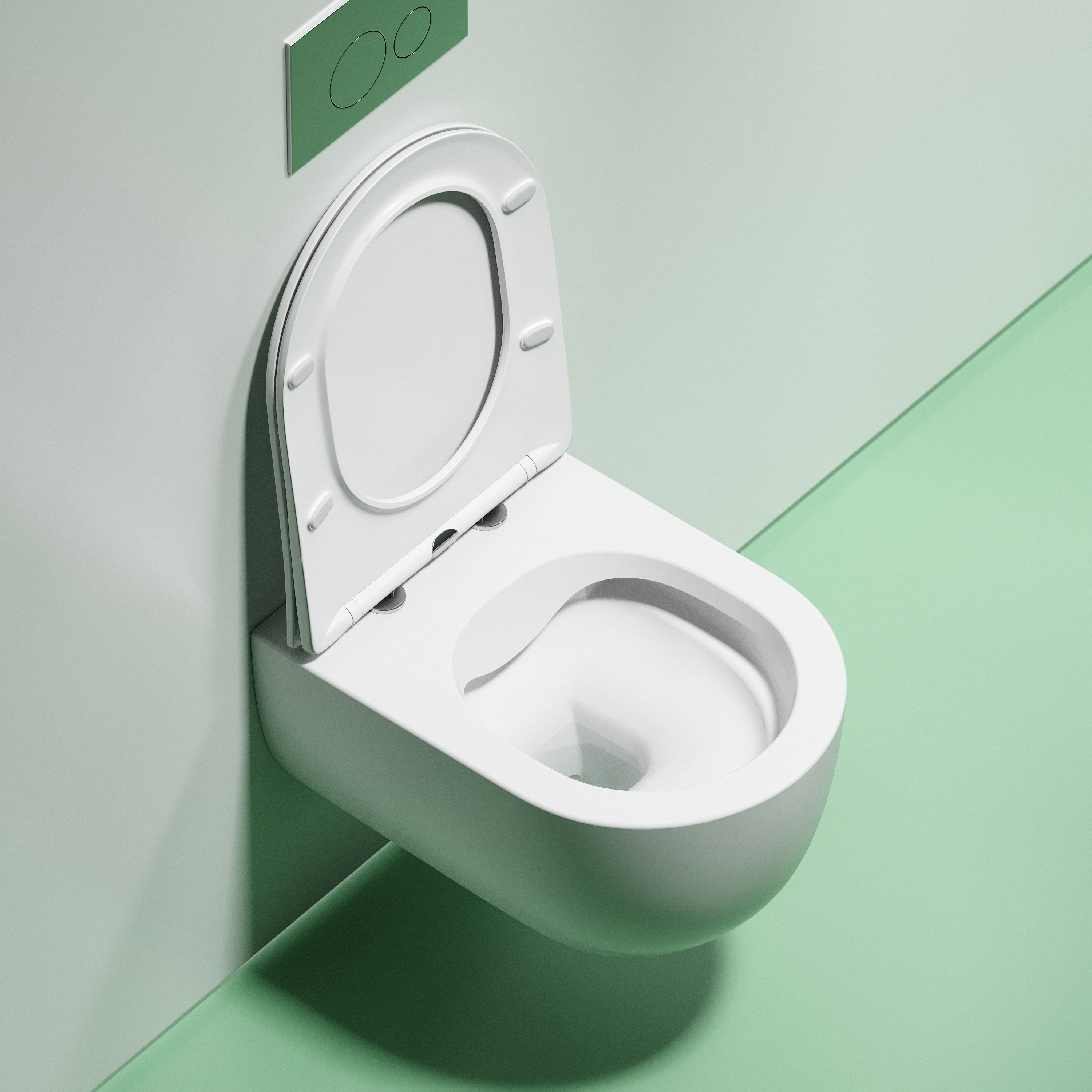 Унитаз подвесной Ceramicanova Modena CN6063MW 49x35.5 (белый матовый) с сиденьем и крышкой