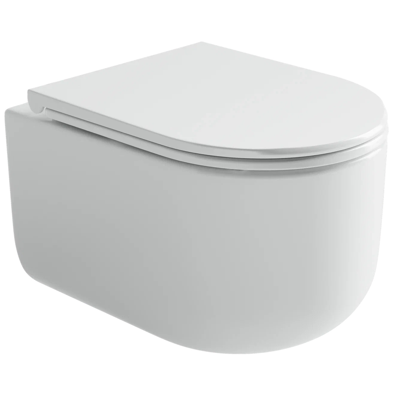 Унитаз подвесной Ceramicanova Ulma Rimless CN4006 49x36 (белый), безободковый, с сиденьем