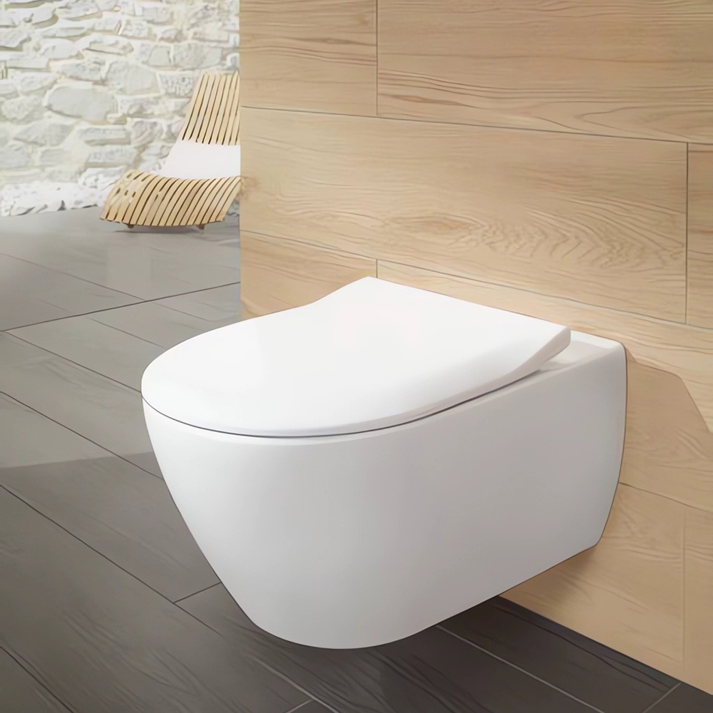 Унитаз подвесной Villeroy & Boch Subway 2.0 5614R201 56х37 с сиденьем и креплением (белый)