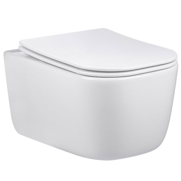 Унитаз подвесной Vincea Core VT1-28 51x35x36 (белый), безободковый с быстросъемным сиденьем
