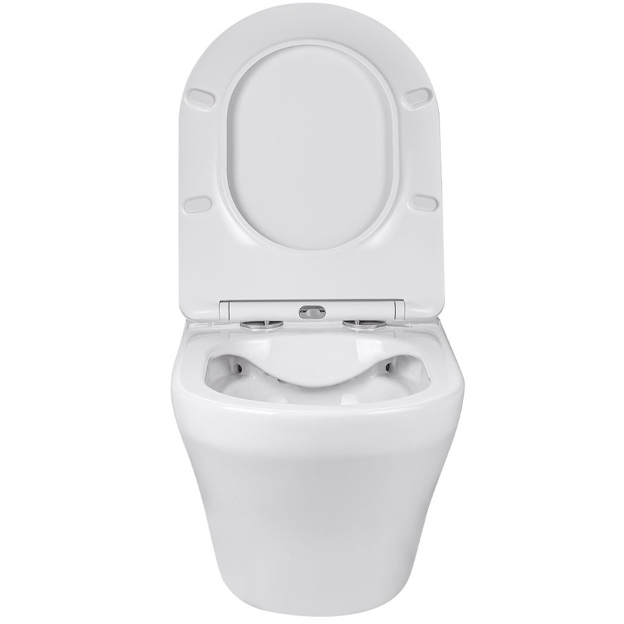 Унитаз подвесной Vincea Edge-M VT1-37 55.5x36.5x35.5 (белый), безободковый с быстросъемным сиденьем