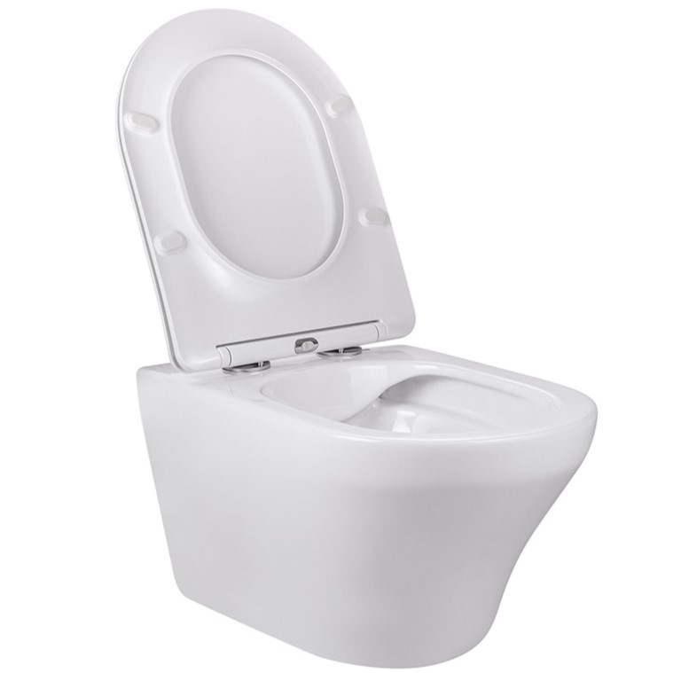 Унитаз подвесной Vincea Edge-M VT1-37 55.5x36.5x35.5 (белый), безободковый с быстросъемным сиденьем