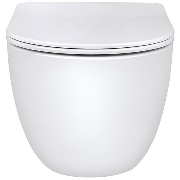 Унитаз подвесной Vincea Evo VT1-34 55.5x36.5x35.5 (белый), безободковый с быстросъемным сиденьем
