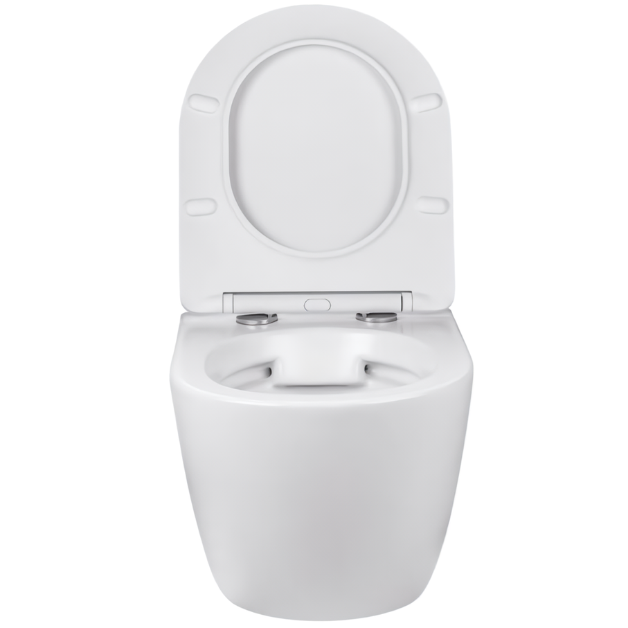 Унитаз подвесной Vincea Globo VT1-14S 48.5x36.5x36 (белый), безободковый с быстросъемным сиденьем