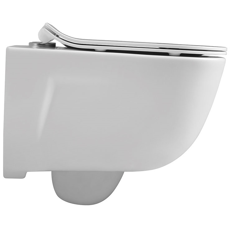 Унитаз подвесной Vincea Idea VT1-33 51x35x36 (белый), безободковый с быстросъемным сиденьем