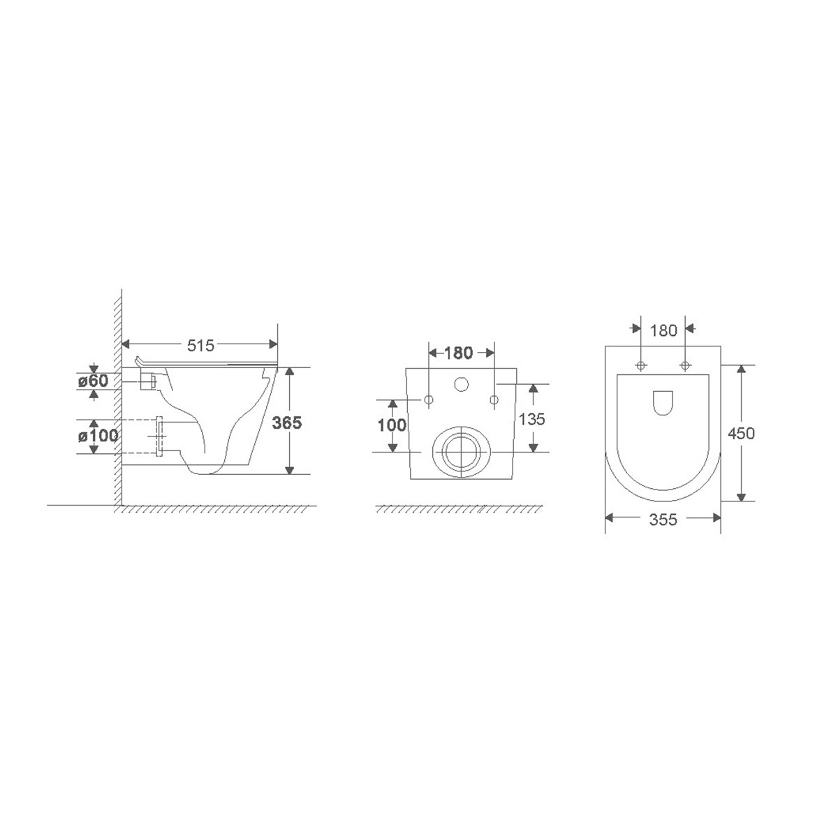 Унитаз подвесной Vincea Tornado Piatti VT1-11T 51.5x35.5x36.5 (белый), с быстросъемным сиденьем