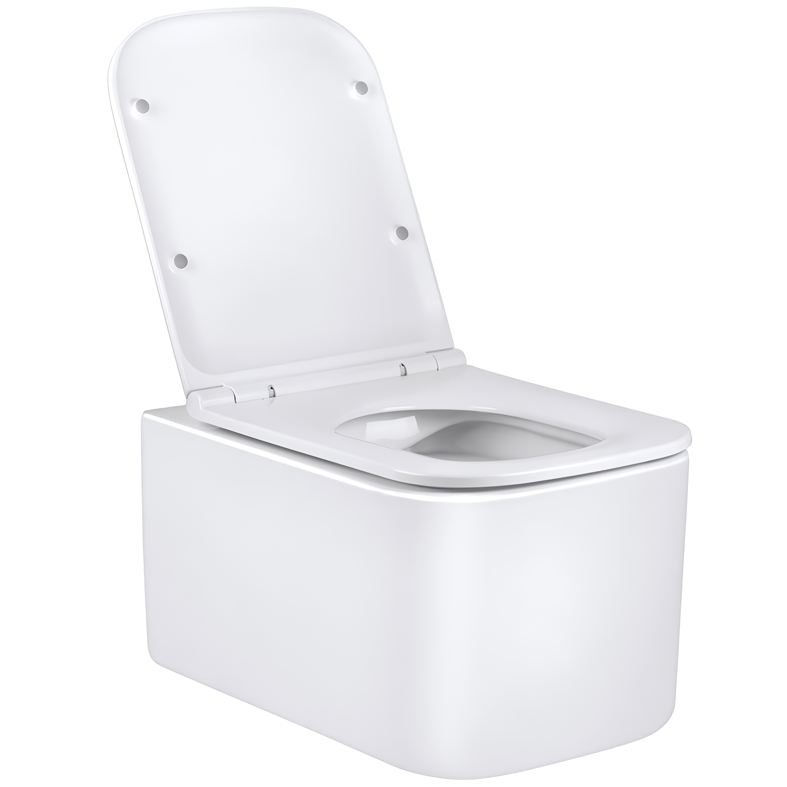 Унитаз подвесной Vincea Ultra VT1-32 52x34.5x35.5 (белый), безободковый с быстросъемным сиденьем