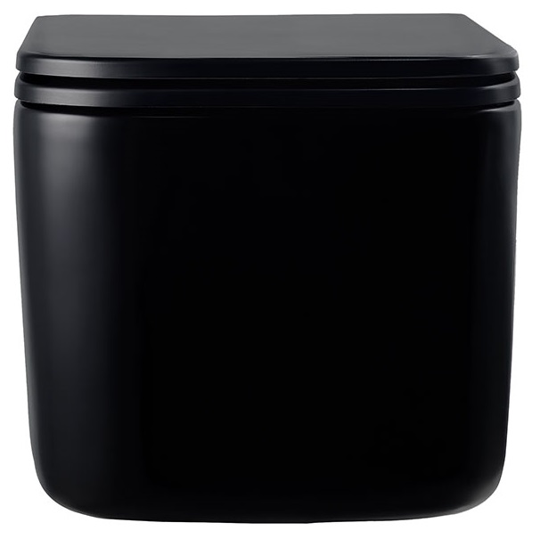 Унитаз подвесной Vincea Ultra VT1-32MB 52x34.5x35.5 (черный матовый), безободковый с быстросъемным сиденьем