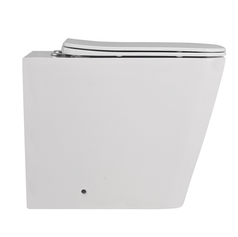 Унитаз приставной Abber Rechteck AC1211 56x34x40 (белый), безободковый
