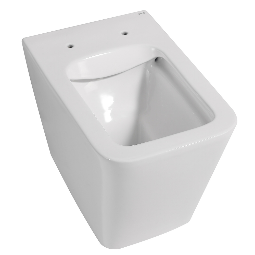 Унитаз приставной Abber Rechteck AC1211 56x34x40 (белый), безободковый