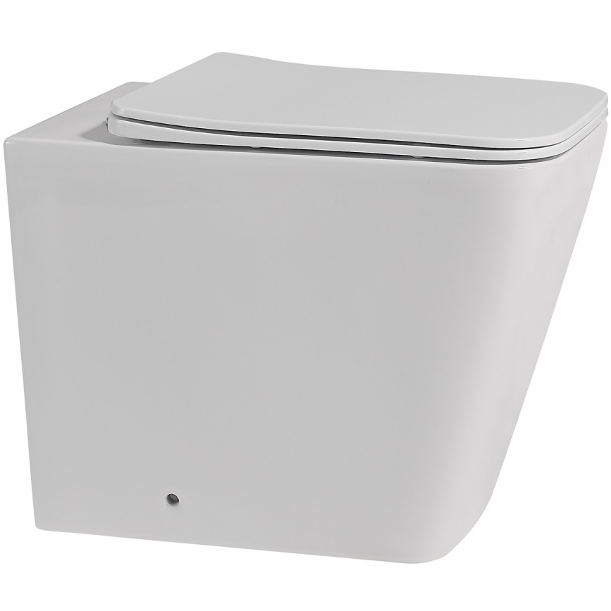 Унитаз приставной Abber Rechteck AC1211 56x34x40 (белый), безободковый