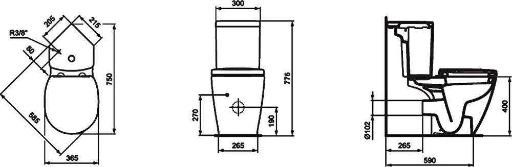 Бачок Ideal Standard Connect E120201