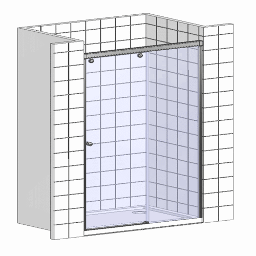 Душевая дверь в нишу BelBagno Uno UNO-BF-1-150-C-Cr 150x185