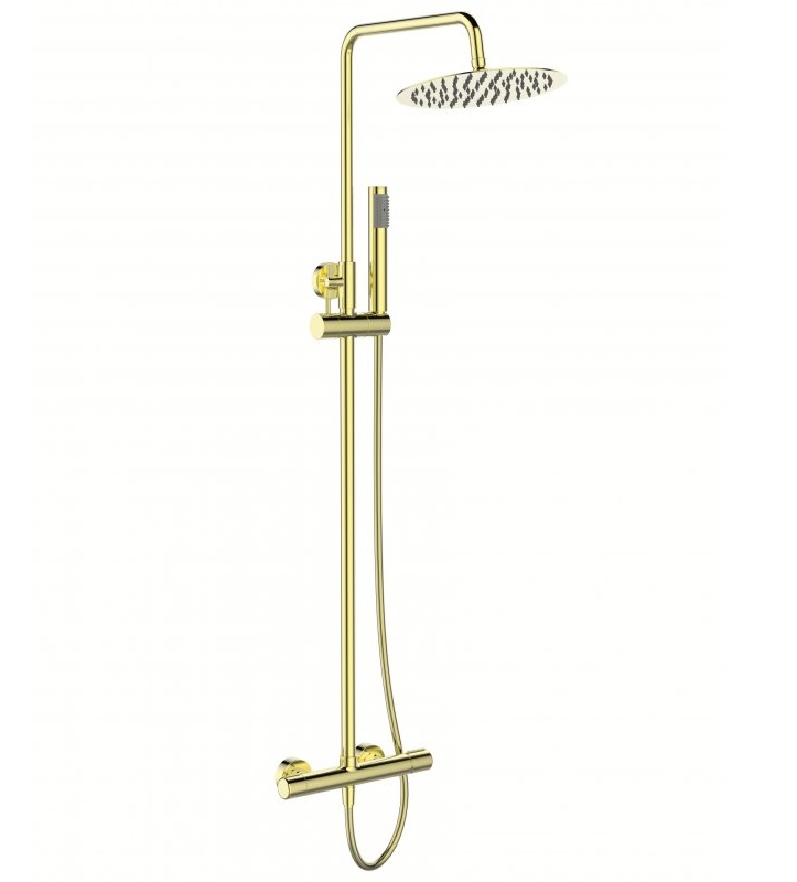 Душевая стойка BelBagno Uno UNO-DOCM-ORO