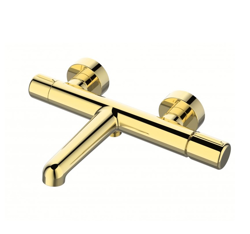 Смеситель для ванны и душа BelBagno Uno UNO-VASM-ORO