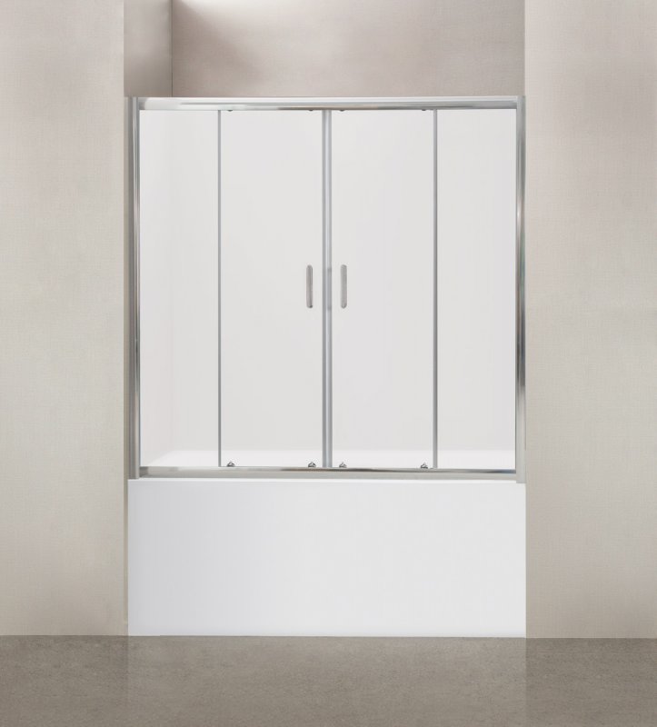 Шторка на ванну BelBagno Uno UNO-VF-2-150/145-M-Cr 150x145