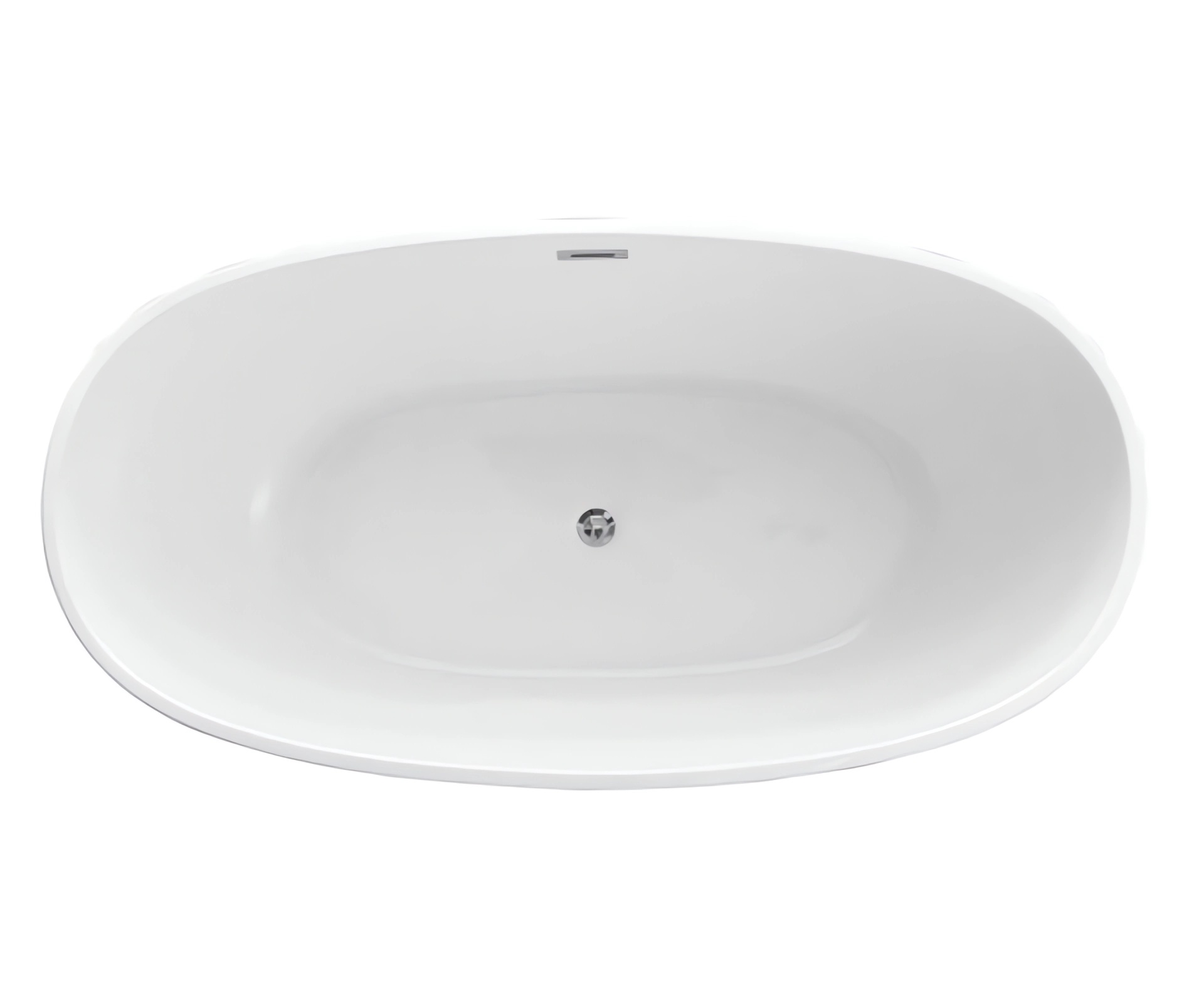 Ванна акриловая отдельностоящая Vincea VBT-404-1700 170x85 (белый ), слив-перелив в комплекте