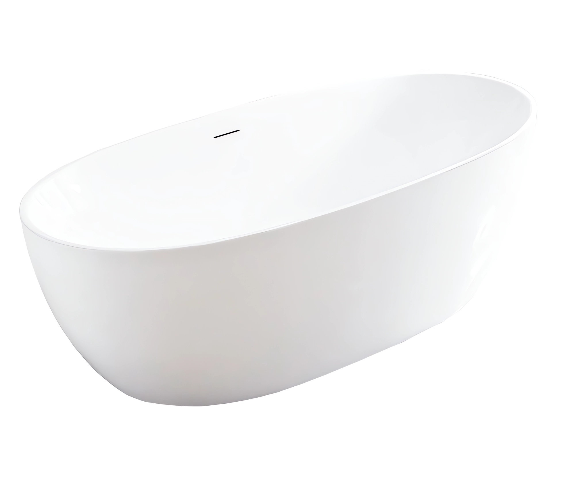 Ванна акриловая отдельностоящая Vincea VBT-405-1860 186х88.5 (белый ), щелевой перелив в комплекте 