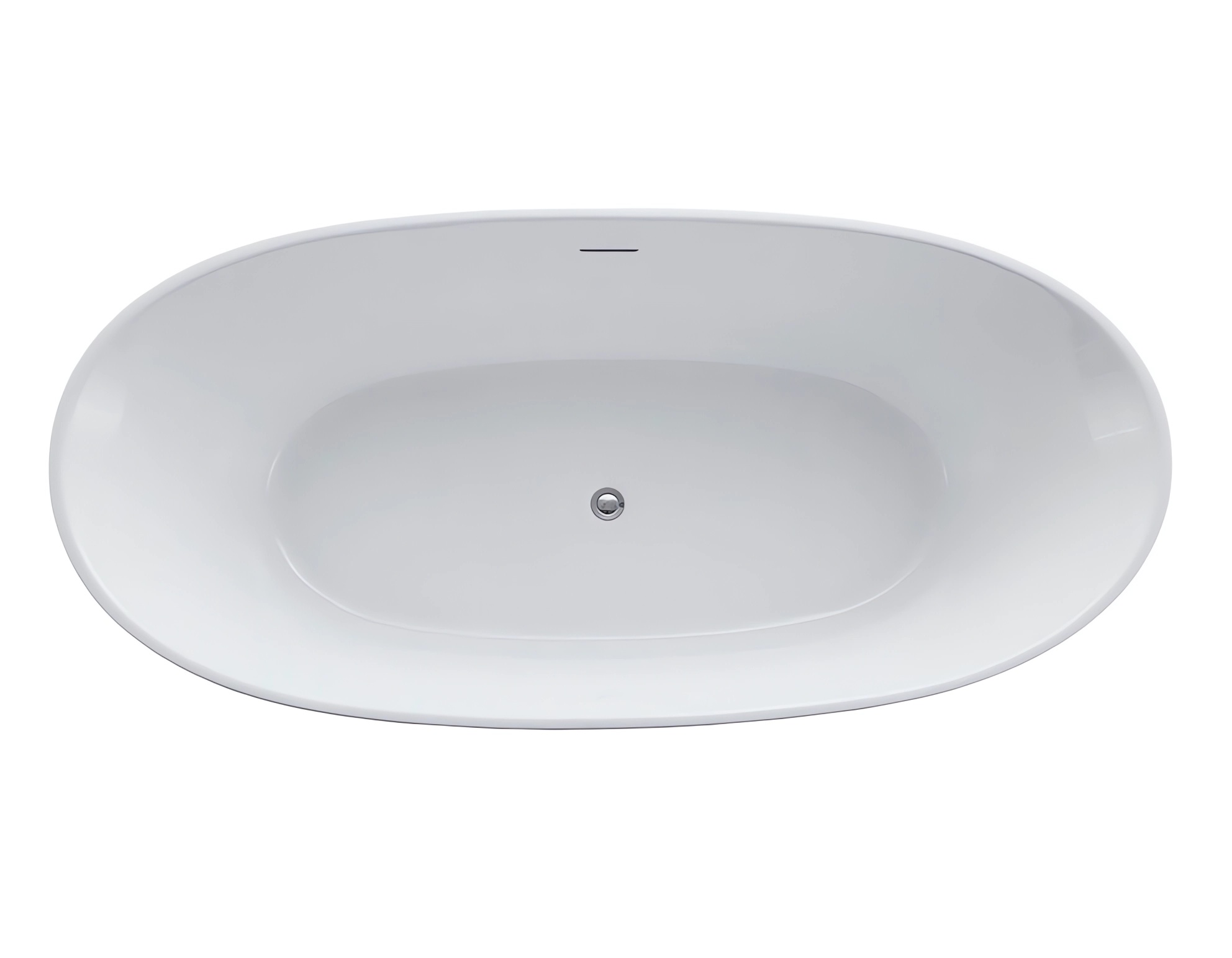 Ванна акриловая отдельностоящая Vincea VBT-405-1860 186х88.5 (белый ), щелевой перелив в комплекте 