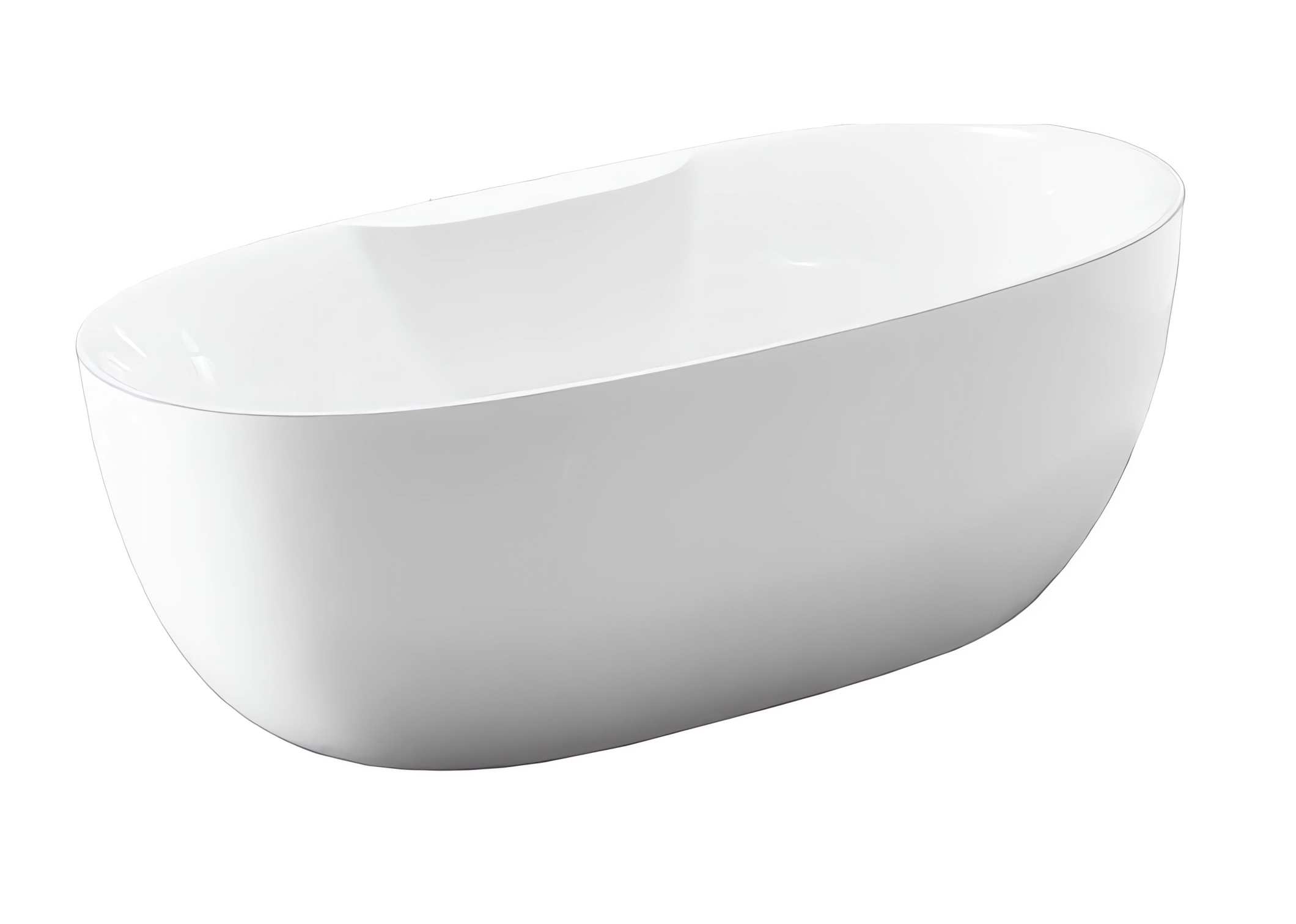Ванна акриловая отдельностоящая Vincea VBT-405B-1700 170х80 (белый ), щелевой перелив в комплекте 