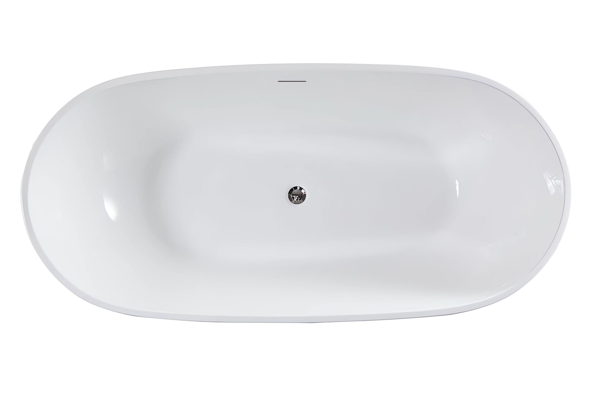 Ванна акриловая отдельностоящая Vincea VBT-408-1700 170х81.5 (белый), щелевой перелив в комплекте 