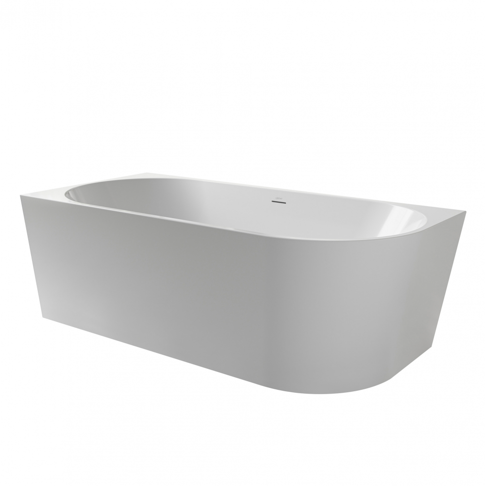 Ванна акриловая пристенная Abber AB9502-1.4 R 140x70x58 (белый), правая, слив-перелив 