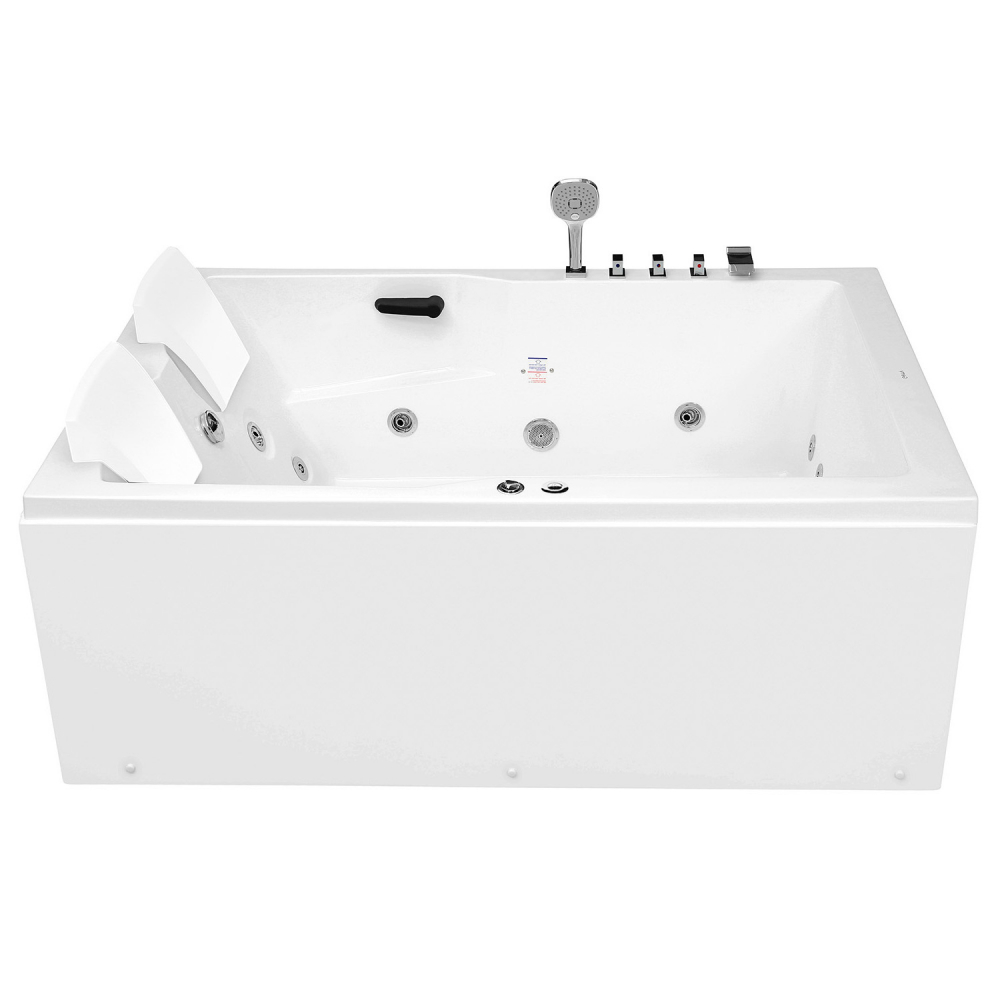 Ванна гидромассажная пристенная Gemy G9061 B R 181х121х70 (белый), слив-перелив, правосторонняя
