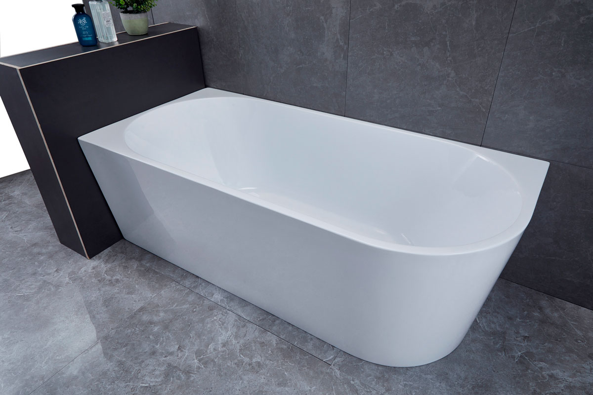 Ванна акриловая угловая Vincea VBT-402-1500L 150x75 (белый ), слив-перелив в комплекте, левая    