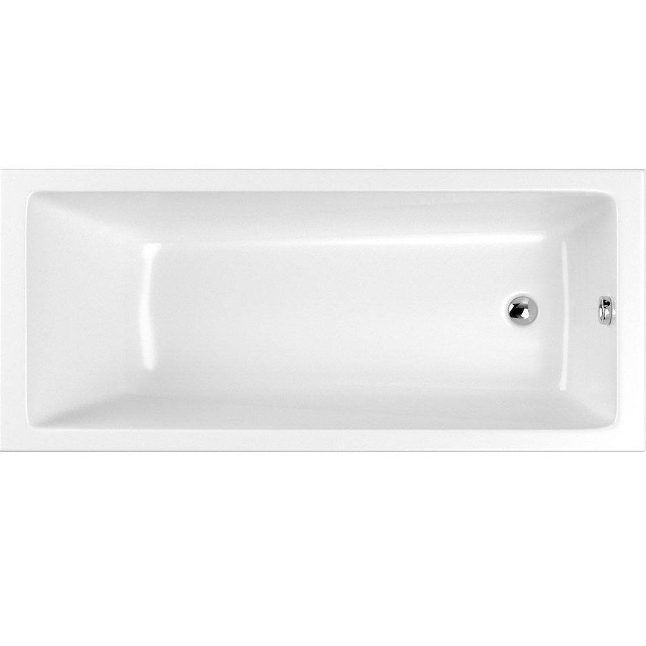 Ванна встраиваемая акриловая Whitecross Wave Slim 0111.140070.100 140x70 (белый глянцевый), без слива-перелива