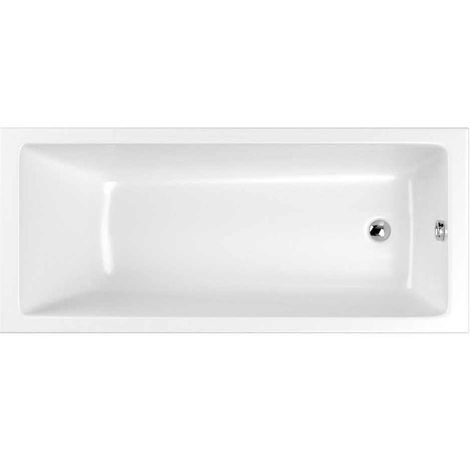 Ванна встраиваемая акриловая Whitecross Wave Slim 0111.150070.100 150x70 (белый глянцевый), без слива-перелива
