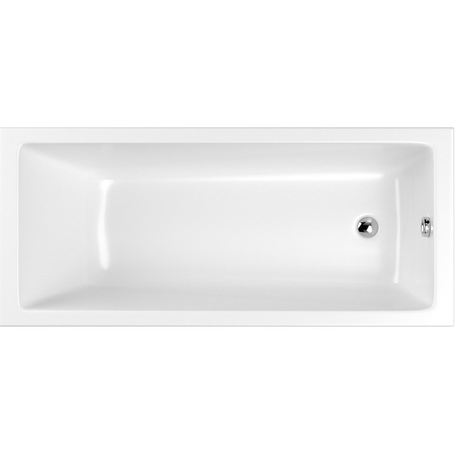 Ванна встраиваемая акриловая Whitecross Wave Slim 0111.160080.100 160x80 (белый глянцевый), без слива-перелива
