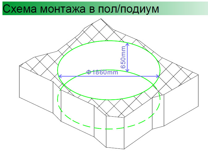 Ванна гидромассажная встраиваемая Gemy G9090 B 190х190х90 (белый), слив-перелив