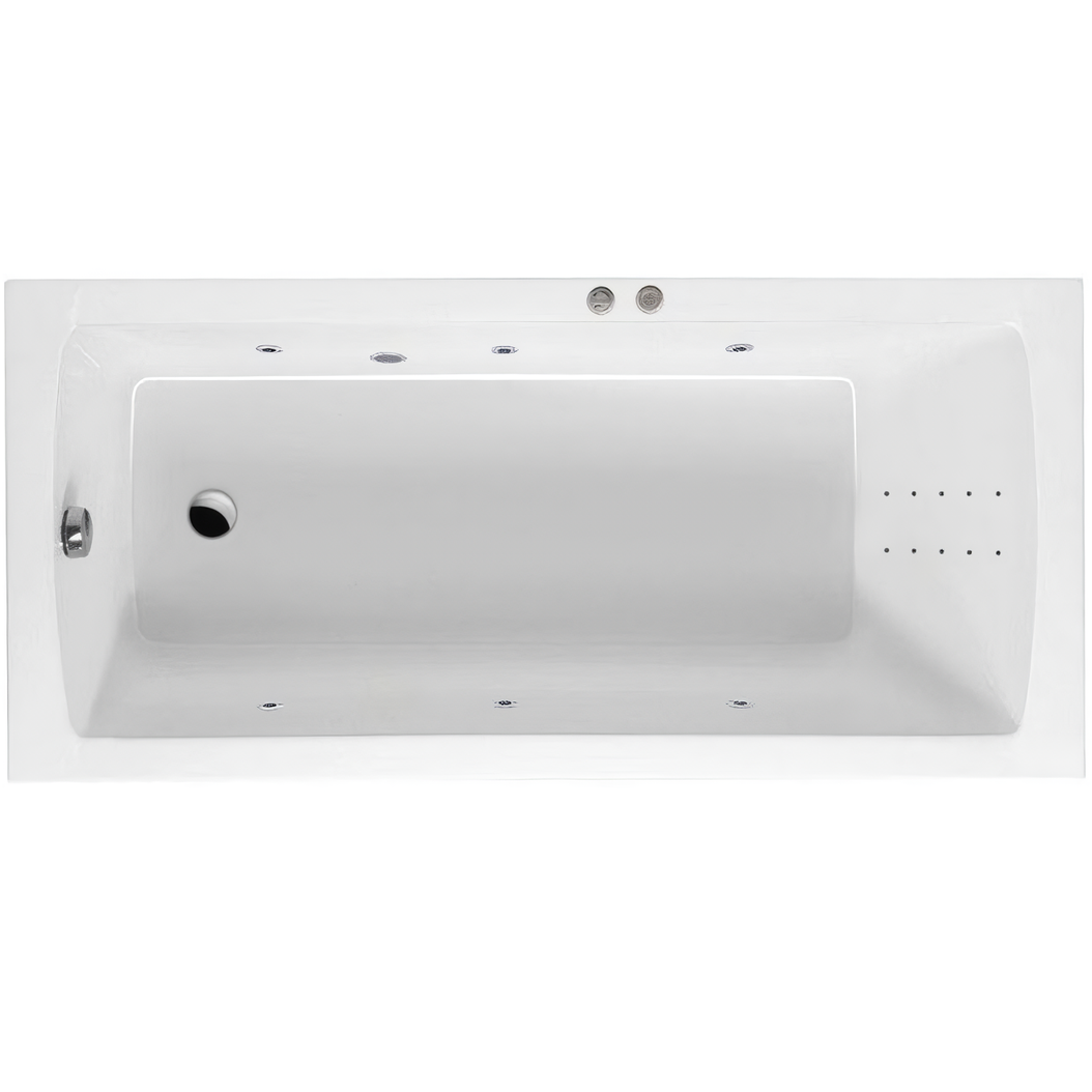 Ванна гидромассажная Excellent Aquaria Line Nano WAEX.AQU14.LINENANO.CR 140x70 (хром), на каркасе, со сливом-переливом