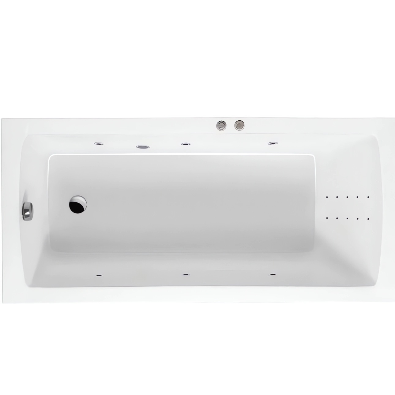 Ванна гидромассажная Excellent Aquaria Line Nano WAEX.AQU15.LINENANO.CR 150x70 (хром), на каркасе, со сливом-переливом