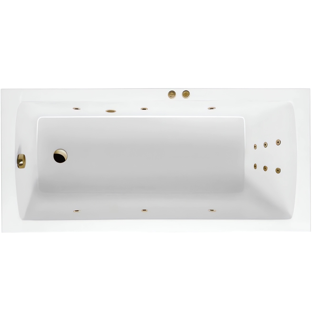 Ванна гидромассажная Excellent Aquaria Line WAEX.AQU17.LINE.BR 170x75 (бронза), на каркасе, со сливом-переливом