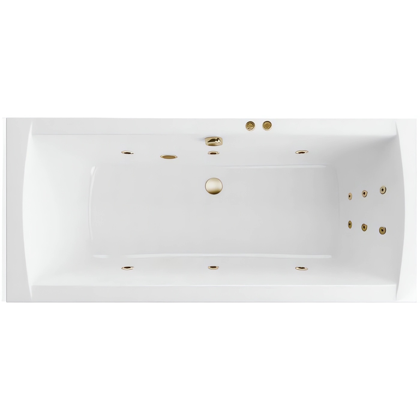 Ванна гидромассажная Excellent Aquaria Lux Line Slim WAEX.AQU18S.LINE.BR 180x80 (бронза), на каркасе, со сливом-переливом